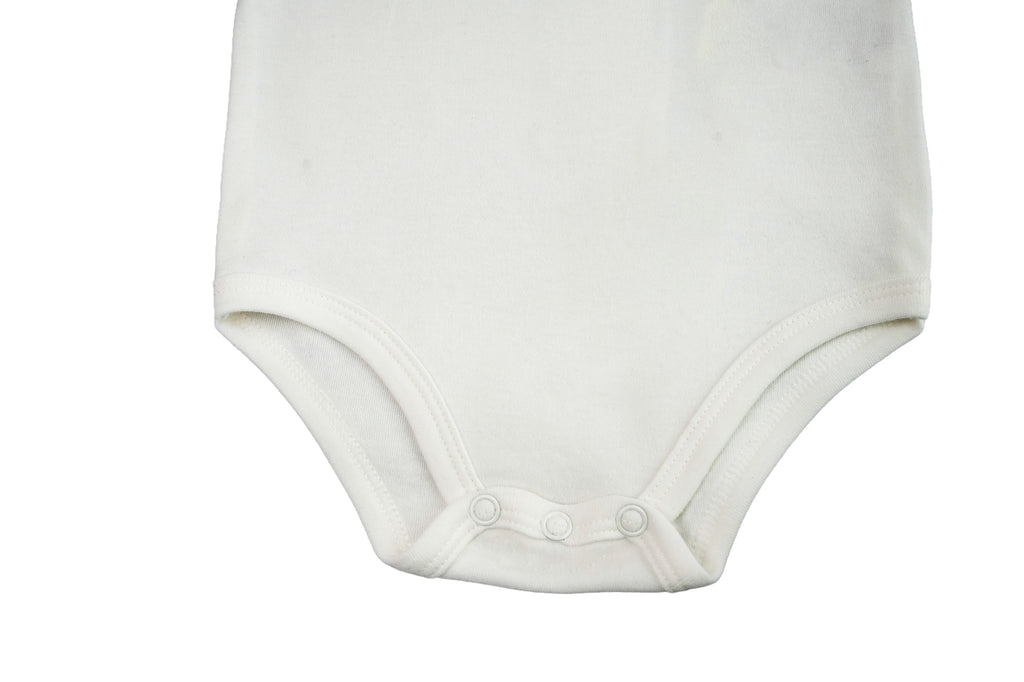 100% Cotton  Baby Bodysuits 3 Pack Soft Newborn  Short Sleeve Baby Vests 0-12 Months White